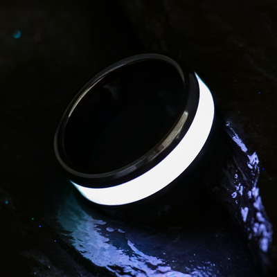 Pearl White Opal Glowstone Ring