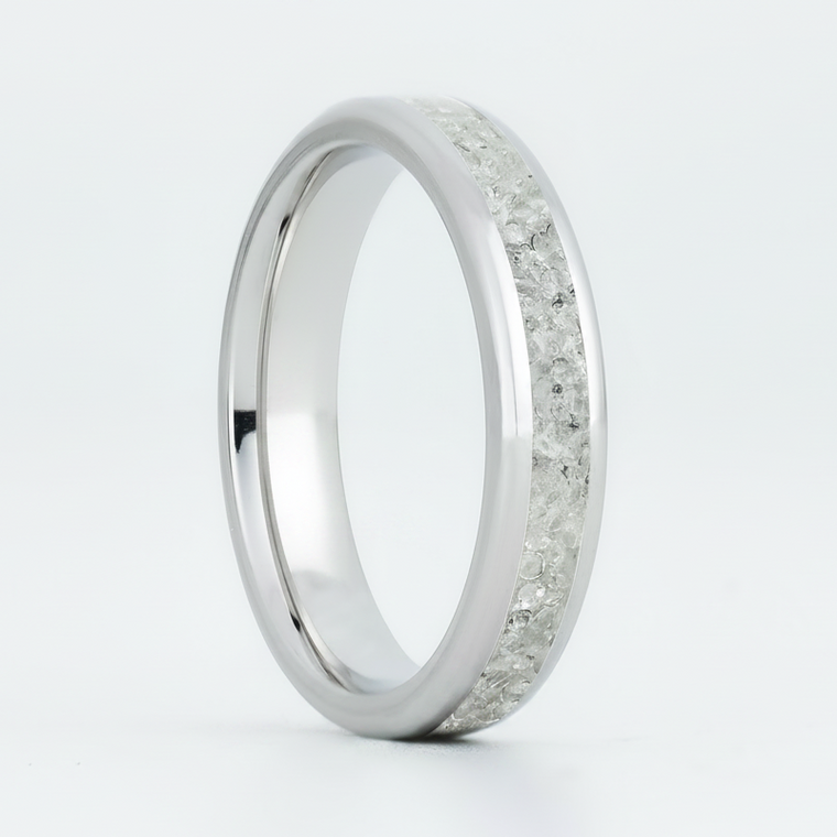 Solid Diamond Glowstone Stackable Ring