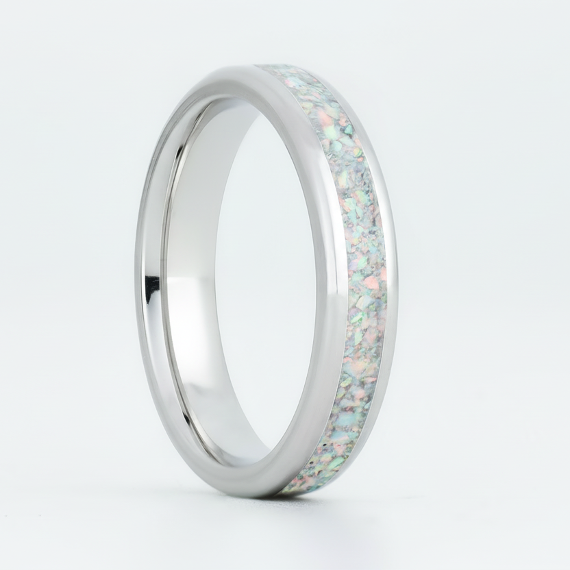 Birthstone Stackable Ring with Glowstone - Patrick Adair Designs