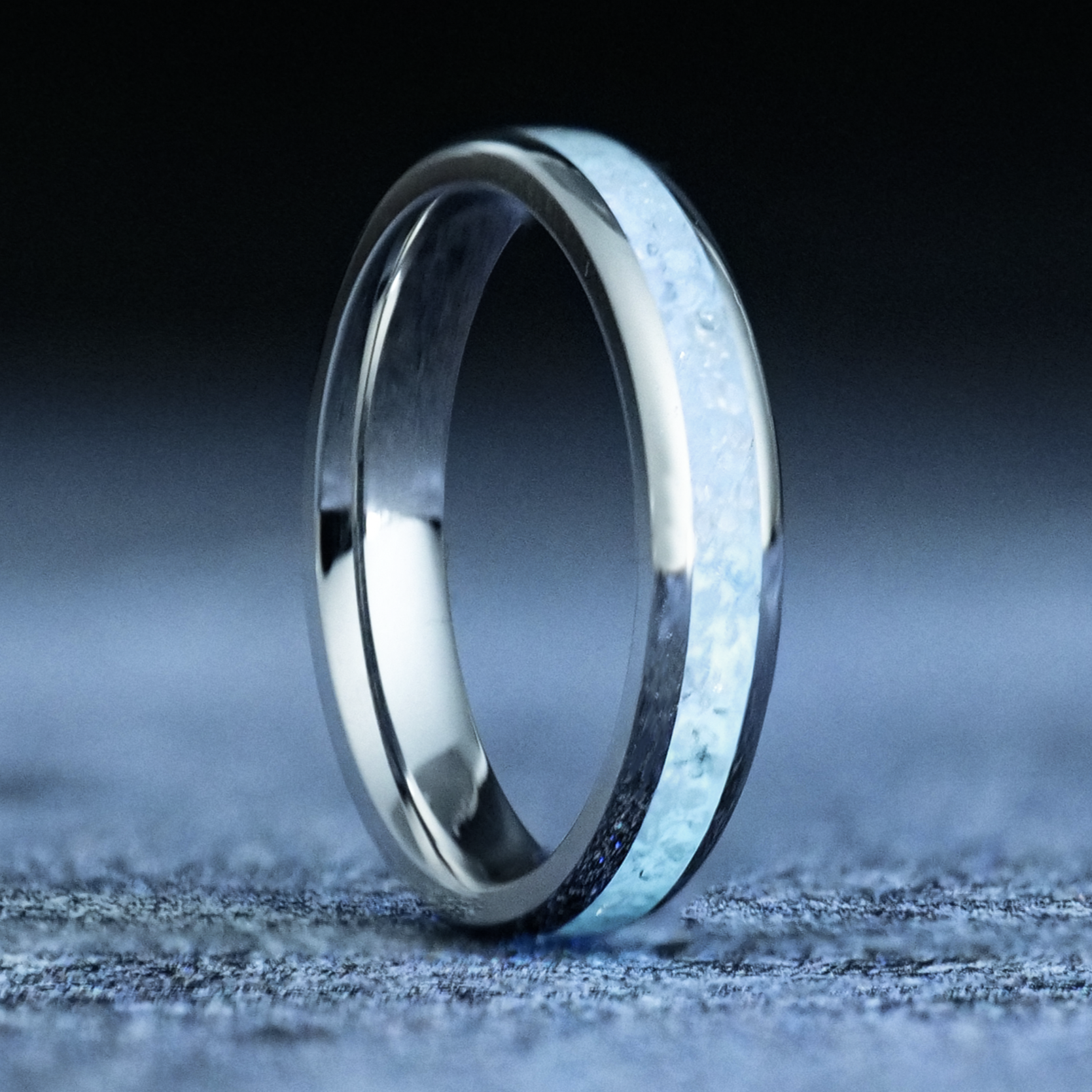 Glow Stone Rings Pearl White Opal Glowstone Stackable Ring– Patrick Adair Designs