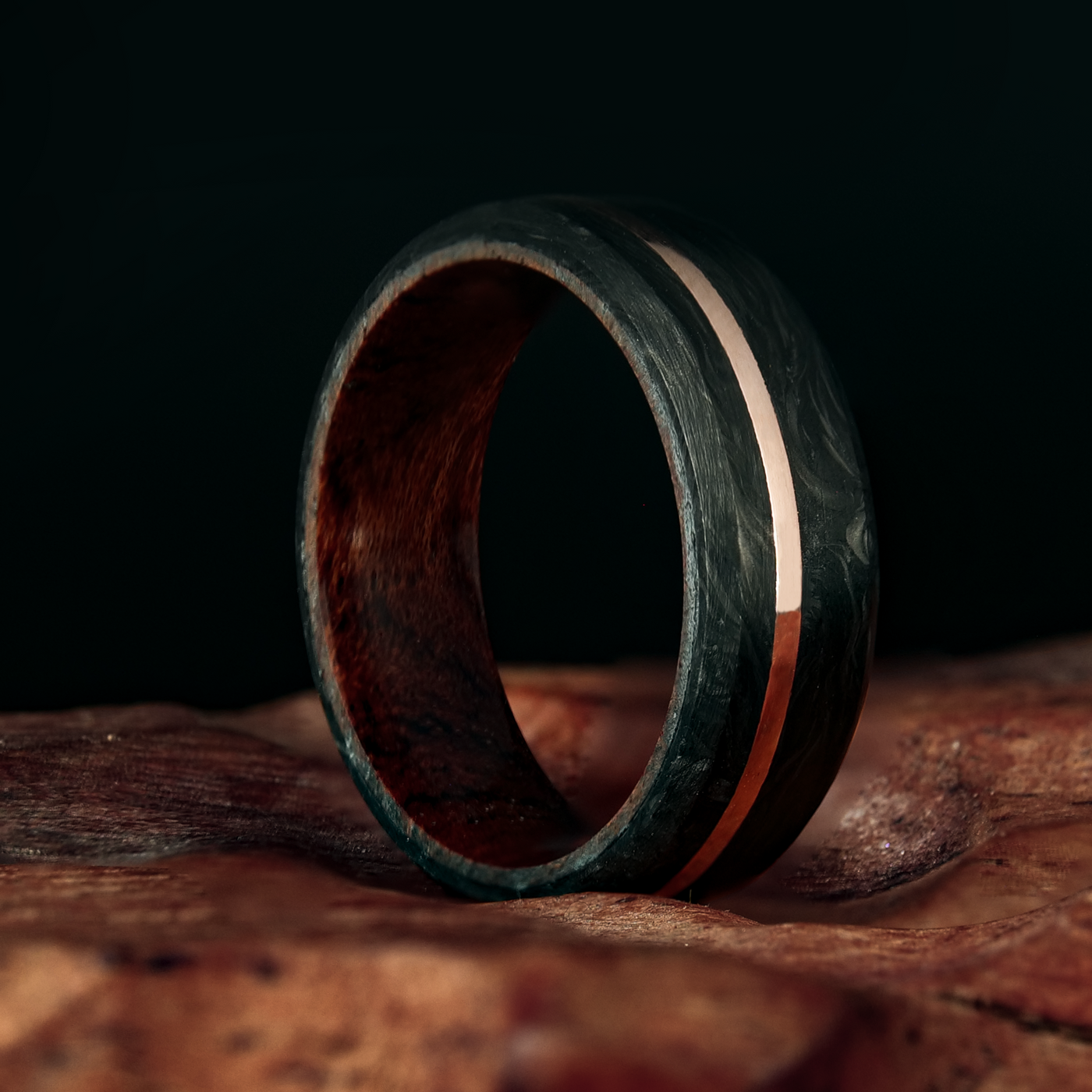 Wood and carbon fiber 2025 ring
