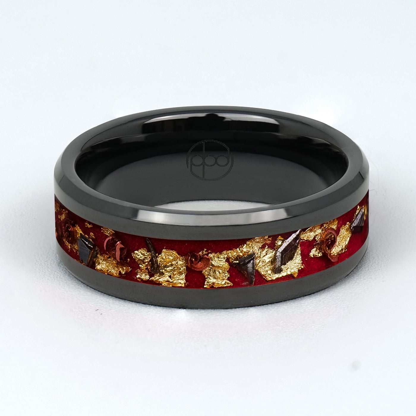 Regal Glowstone Ring on Black Ceramic