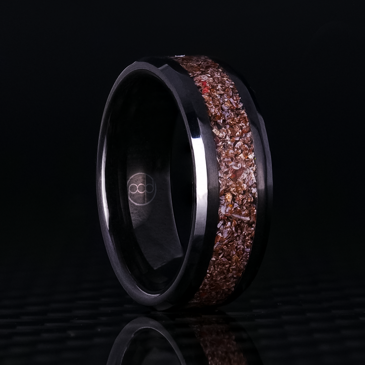 Custom Glowstone Ring | Pure Inlay Band - Patrick Adair Designs