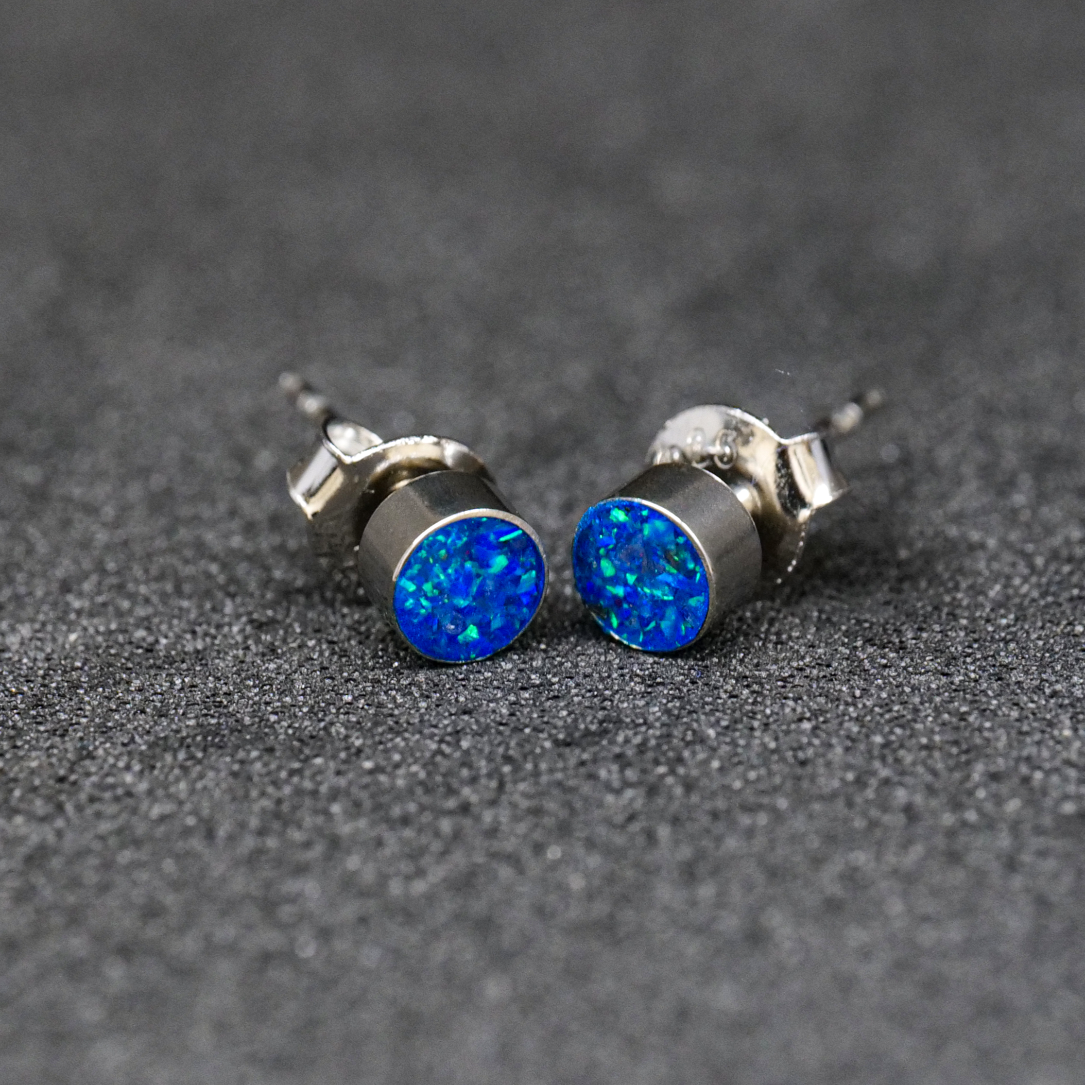 Round Winter's Howl Glowstone Earrings - Patrick Adair Designs