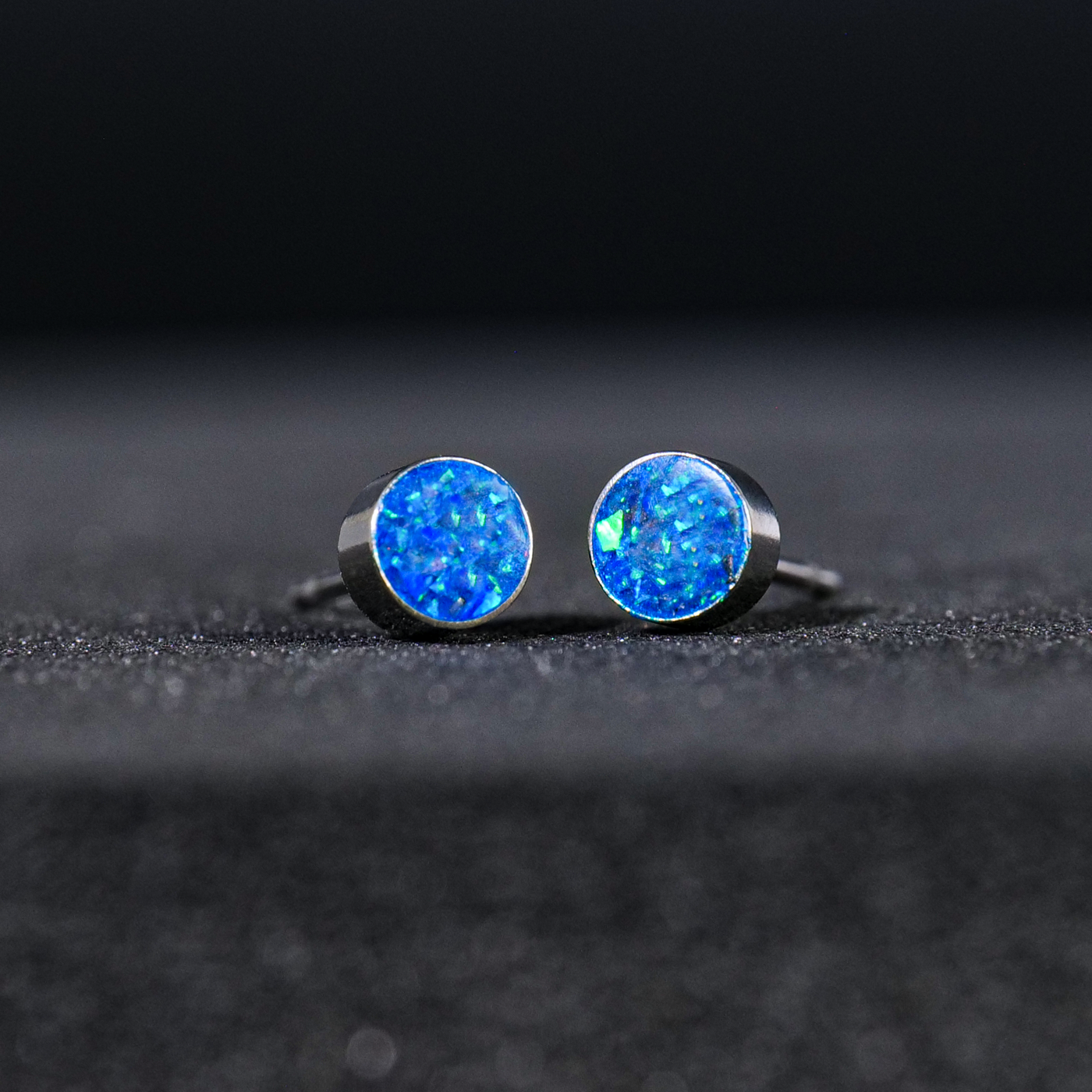 Round Winter's Howl Glowstone Earrings - Patrick Adair Designs