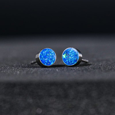 Round Winter's Howl Glowstone Earrings - Patrick Adair Designs