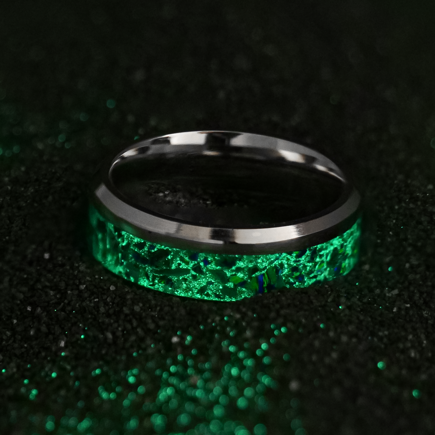Evergreen Cobalt Chrome Glowstone Ring - Patrick Adair Designs