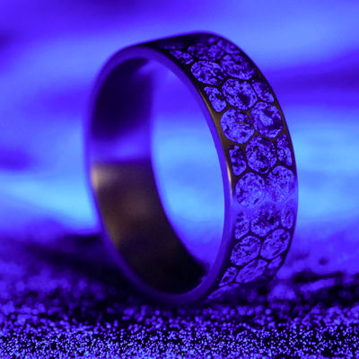 Hexagon Lavender Star Dust™ Ring - Patrick Adair Designs
