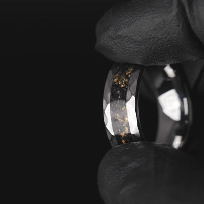 The Gilded Ring | 24K Gold Leaf and Megalodon Tooth