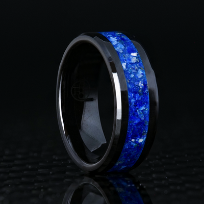 Custom Glowstone Ring | Pure Inlay Band - Patrick Adair Designs