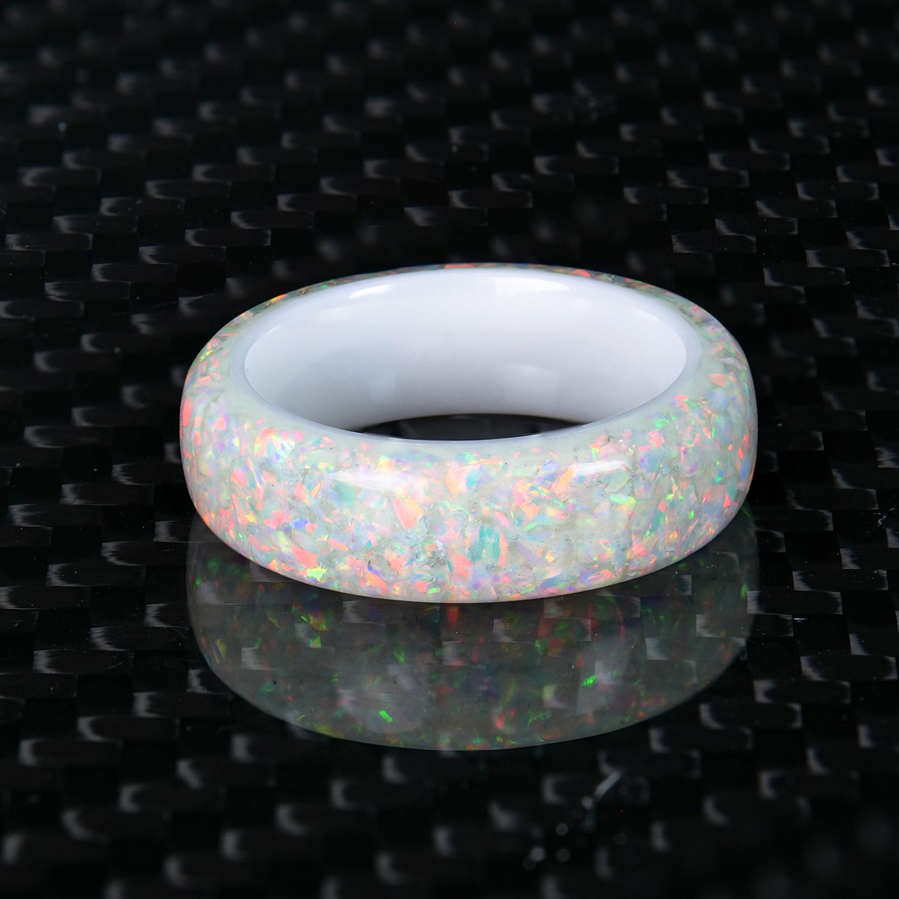Pearl White Opal Adair | Patrick Glowstone Designs Dust Ring