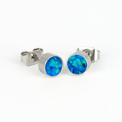 Round Winter's Howl Glowstone Earrings