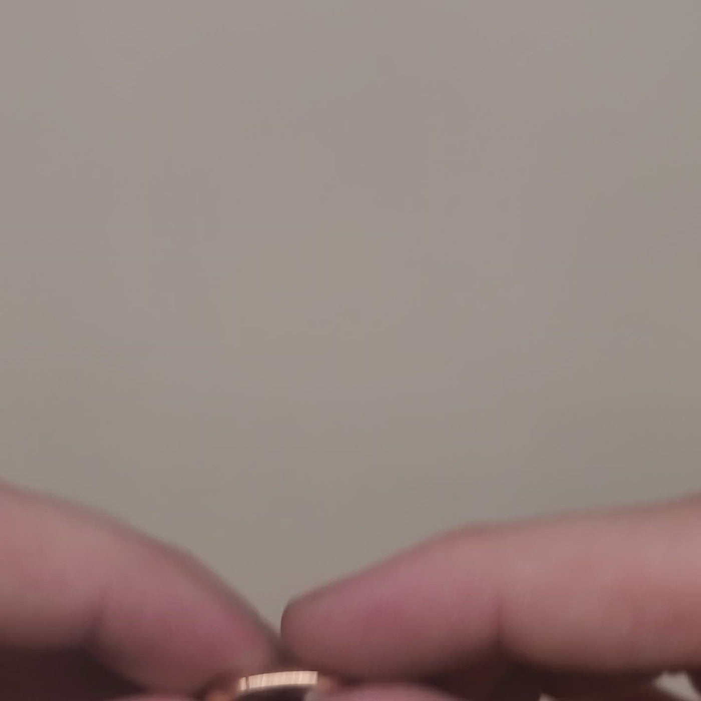 Rose gold men's wedding ring.