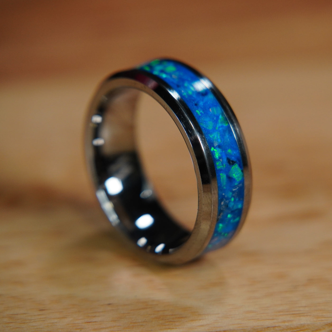 The Winter's Howl | Tungsten Glowstone Ring - Patrick Adair Designs