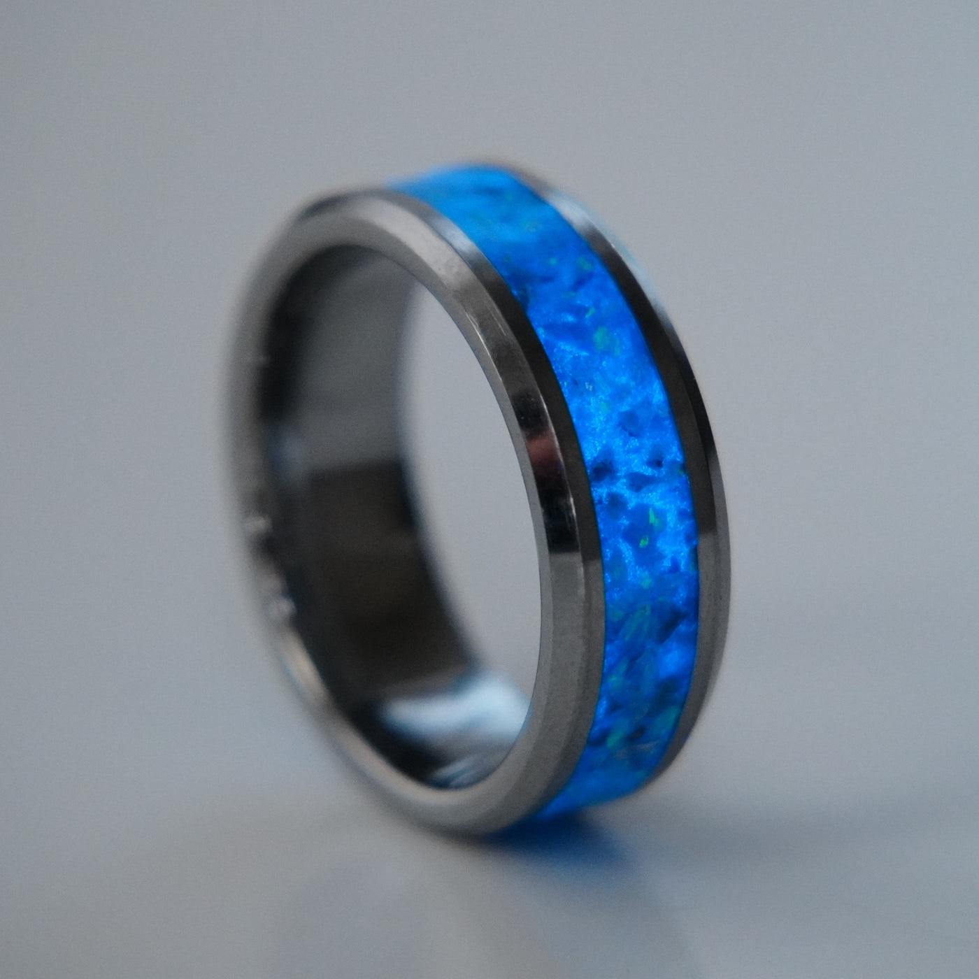 The Winter's Howl | Tungsten Glowstone Ring - Patrick Adair Designs
