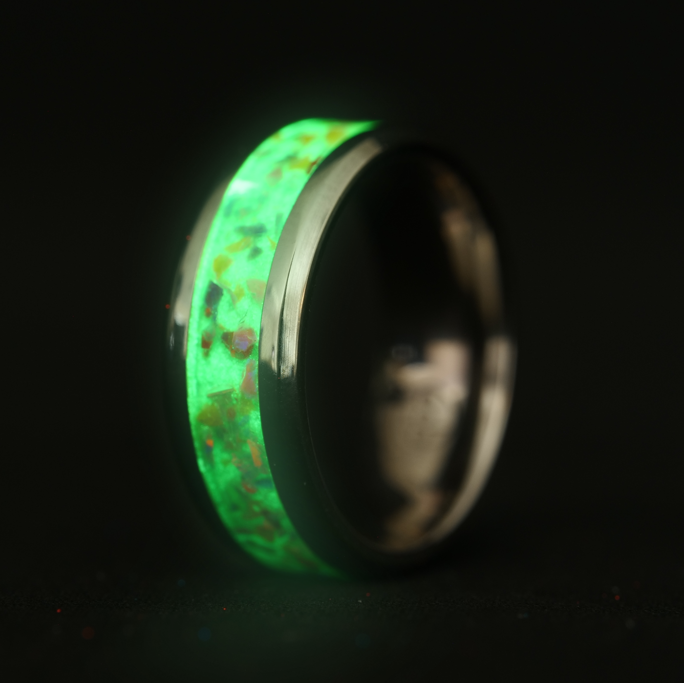 The Botanical | Opal Glowstone Ring with Cobalt Chrome - Patrick Adair Designs