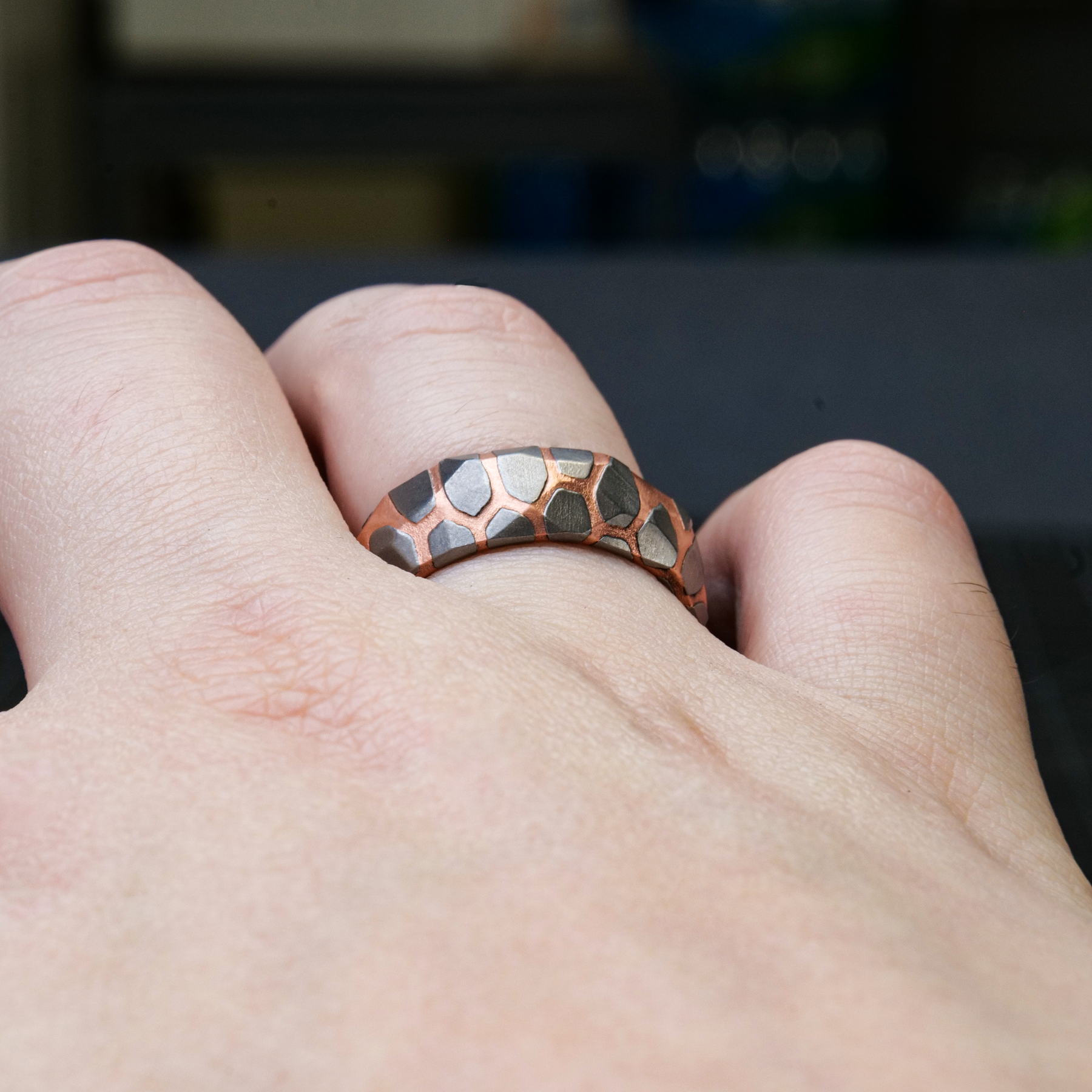 Obsidian Superconductor Ring Patrick Adair Designs