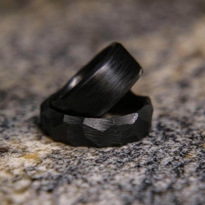 Obsidian Carbon Fiber Ring - Patrick Adair Designs