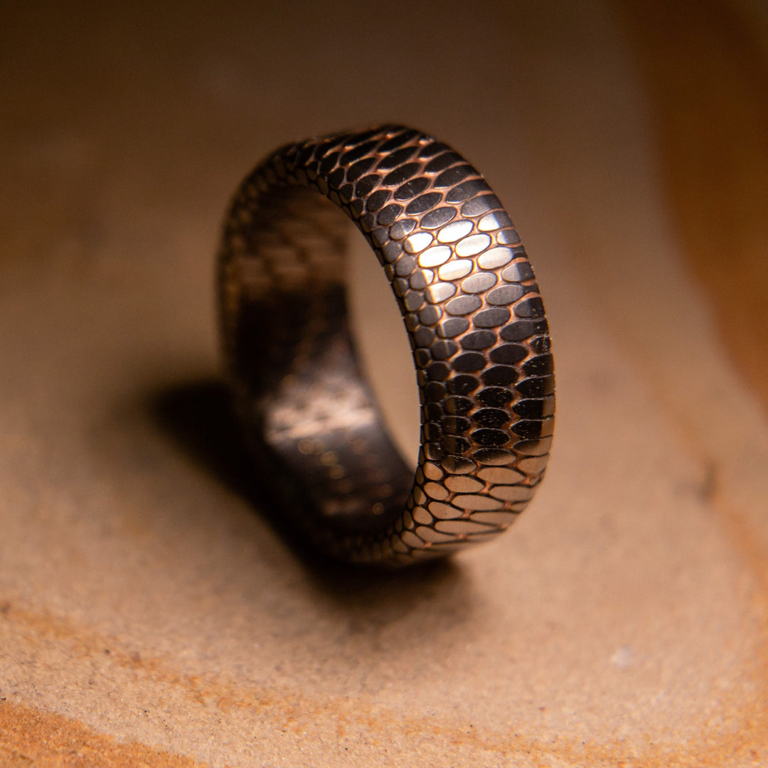 Etched Tilted Superconductor Ring Patrick Adair Designs
