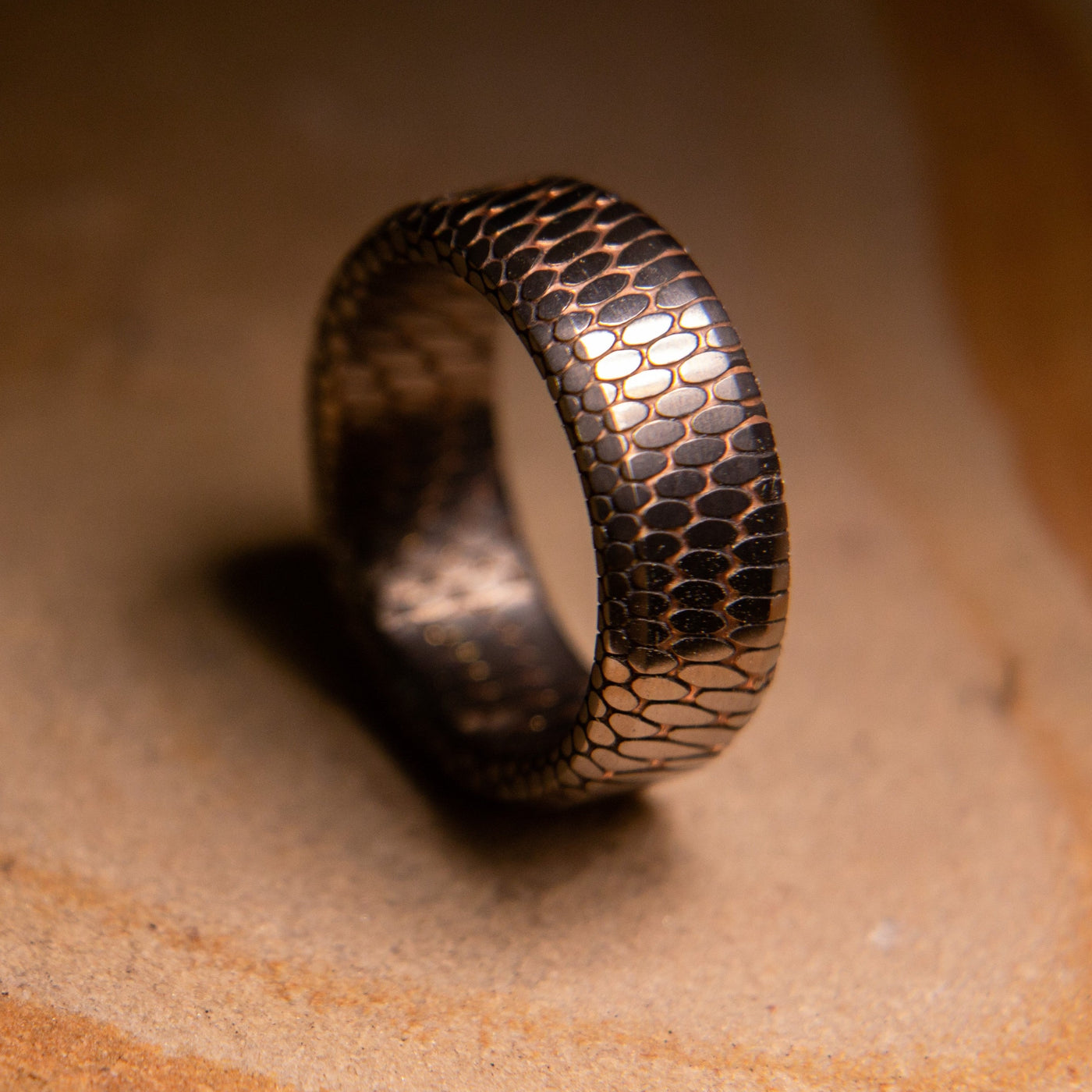 Etched Tilted Superconductor Ring 2.0 - Patrick Adair Designs