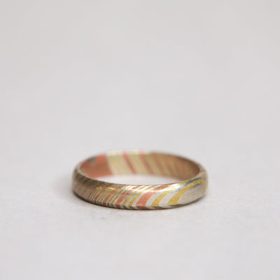 Mokume Gane Stackable Ring | Women's Wedding Band - Patrick Adair Designs