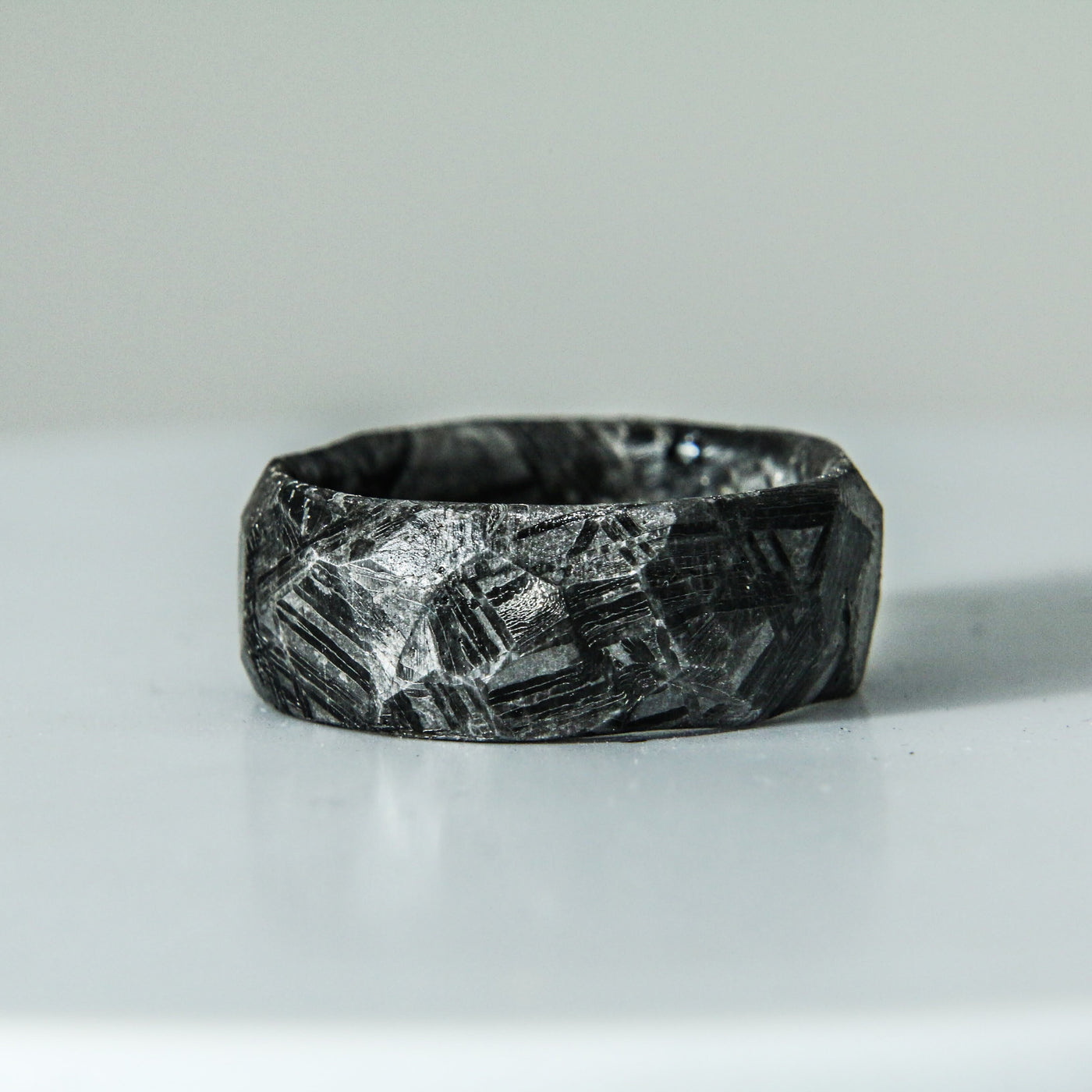 David Yurman Snowflake Obsidian Sterling Silver Men's Exotic Stone Ring |  Wilson's Estate Jewelry