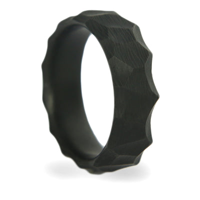 Obsidian Carbon Fiber Ring - Patrick Adair Designs