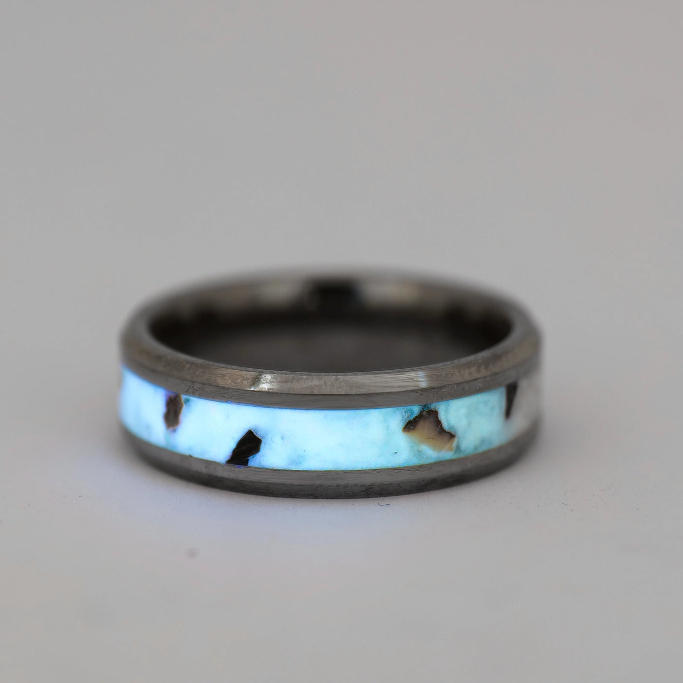 The Siberian Mammoth Tungsten Glowstone Ring - Patrick Adair Designs