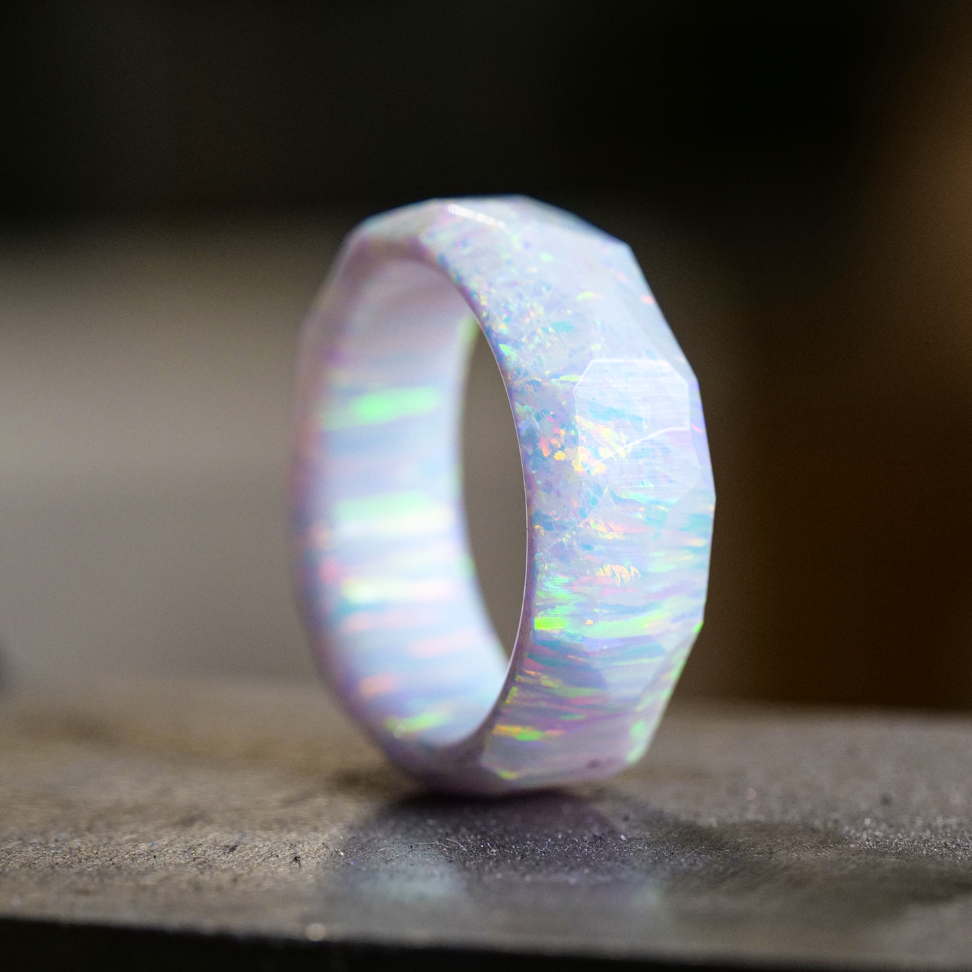 Pearl White Opal Ring - Patrick Adair Designs