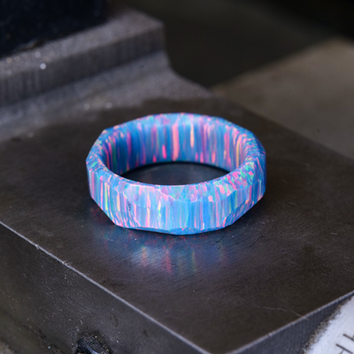 Blue Fire Opal Ring - Patrick Adair Designs