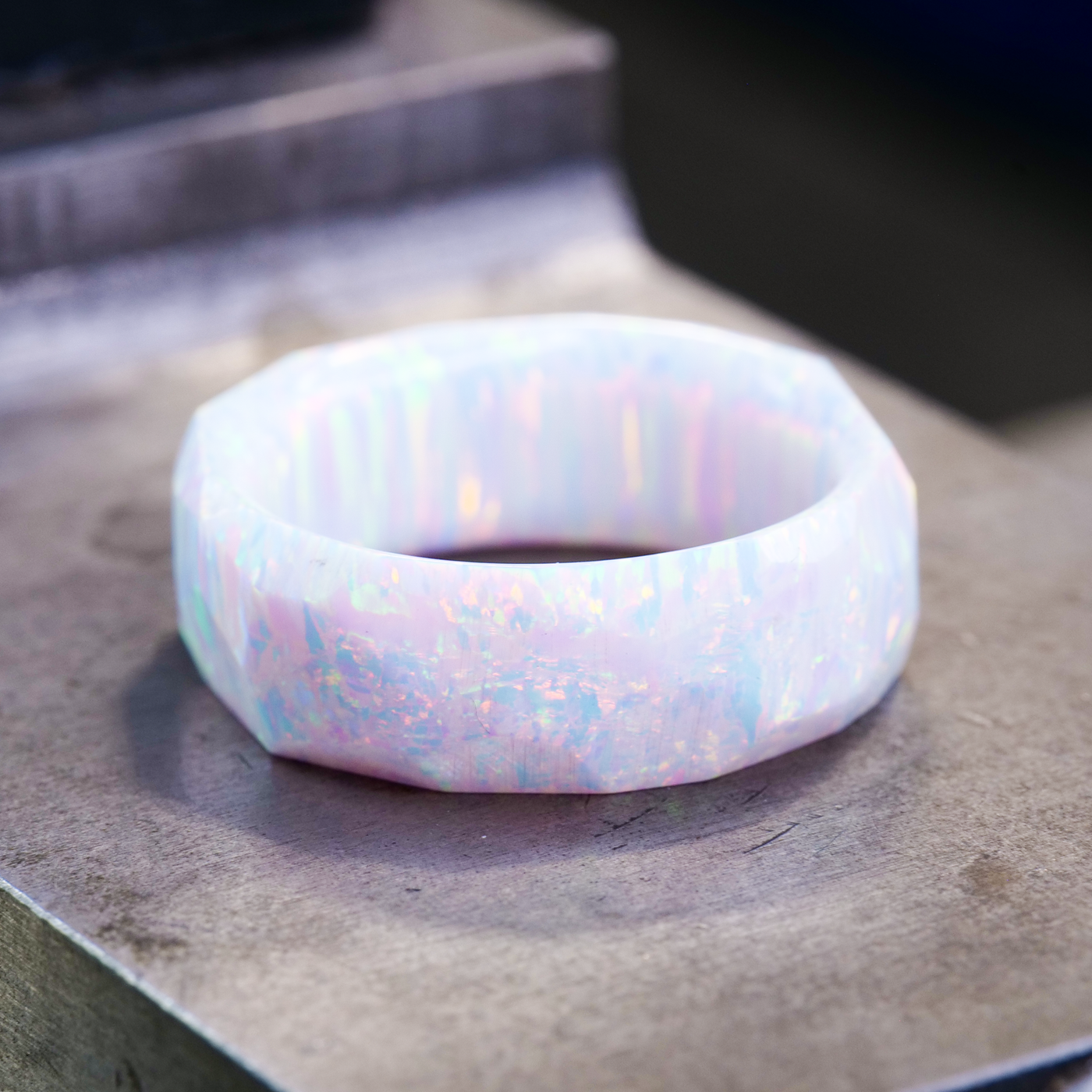 Pearl White Opal Ring - Patrick Adair Designs