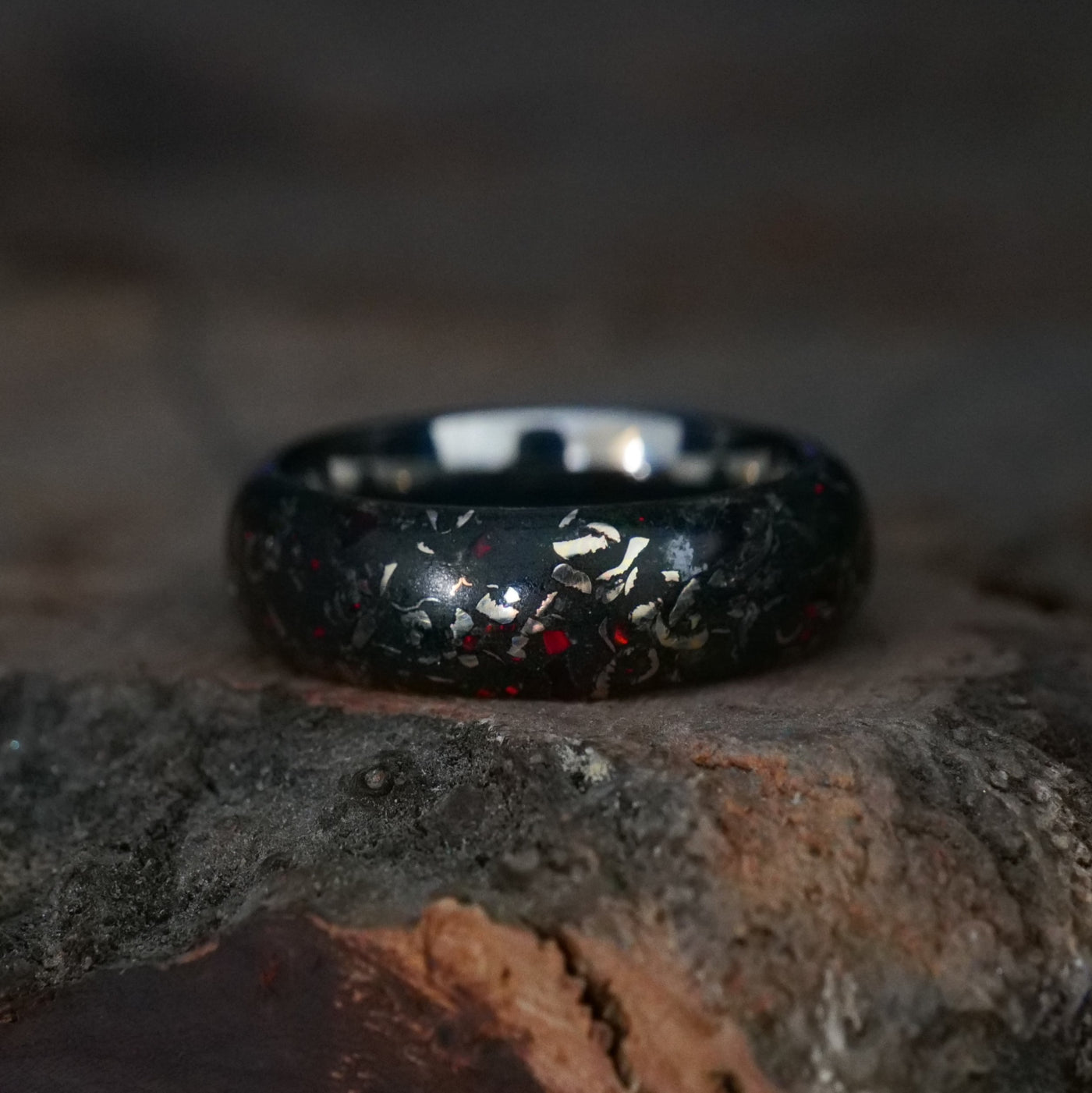 The Boundless Hearth | Tungsten Glowstone Ring - Patrick Adair Designs