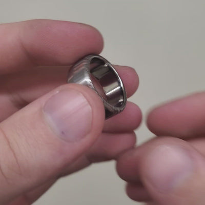 Etched Superconductor Ring 3.0 | Offset Titanium Band