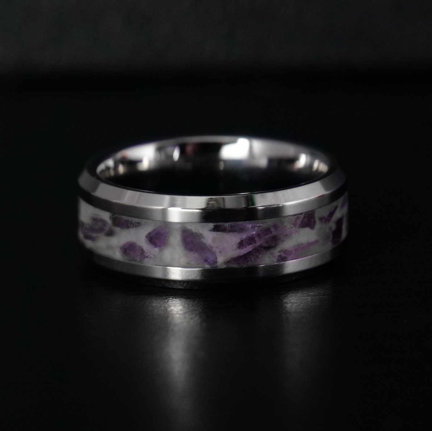 February Birthstone Ring | Amethyst Glowstone Ring - Patrick Adair Designs