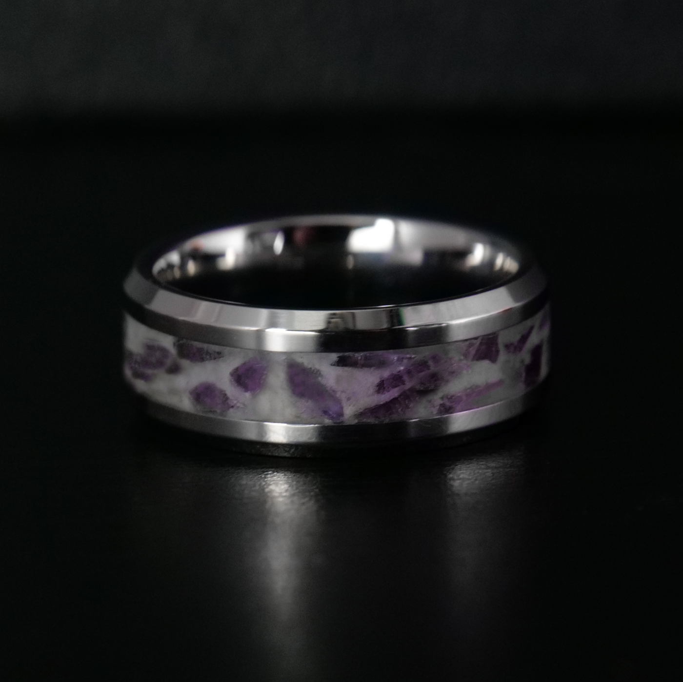 Amethyst sales inlay ring
