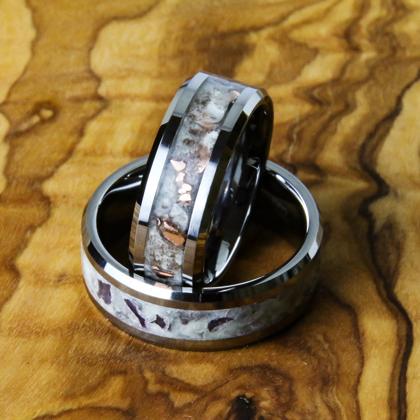 Raw Earth Tungsten Glowstone Ring - Patrick Adair Designs