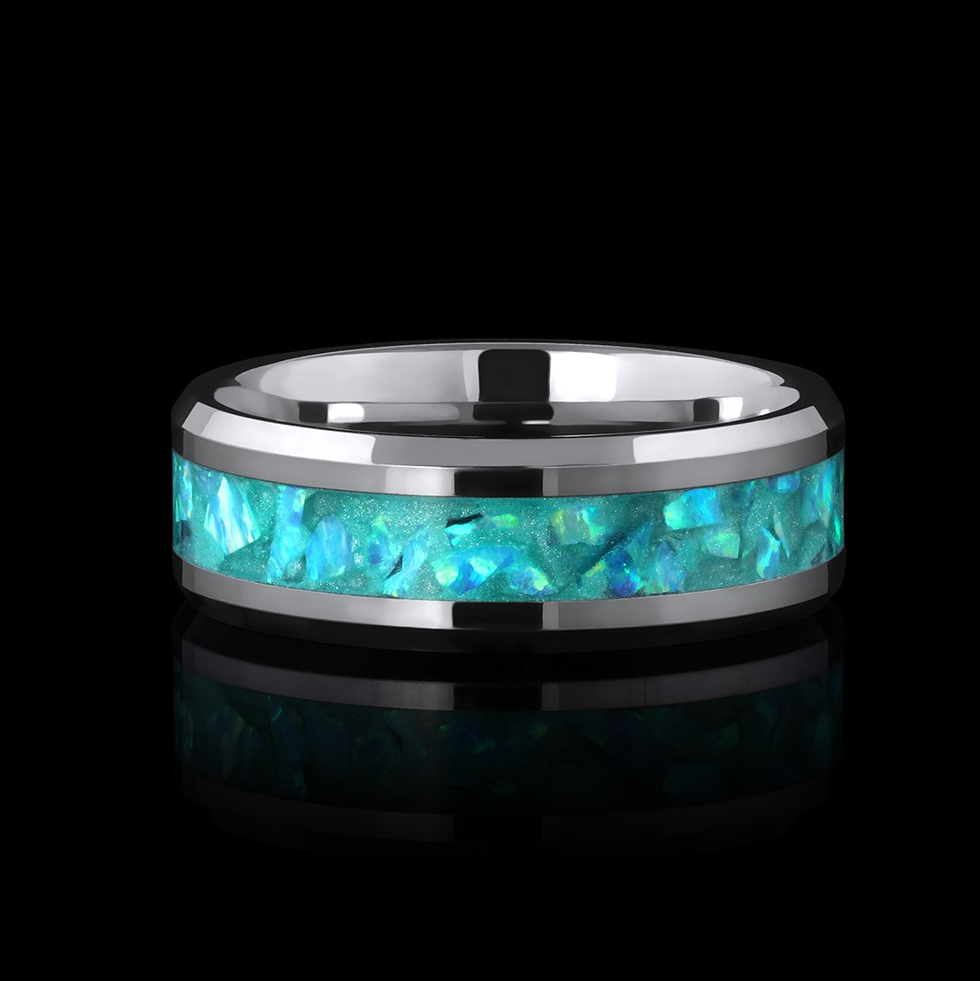 Glow Stone Rings Bahama Blue Opal Glowstone Ring | Patrick Adair Designs