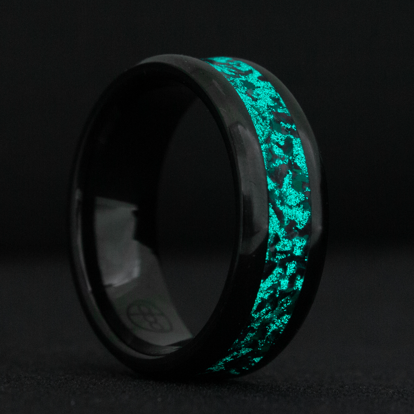 Glow Stone Rings Black Emerald Opal Glowstone Ring– Patrick Adair Designs