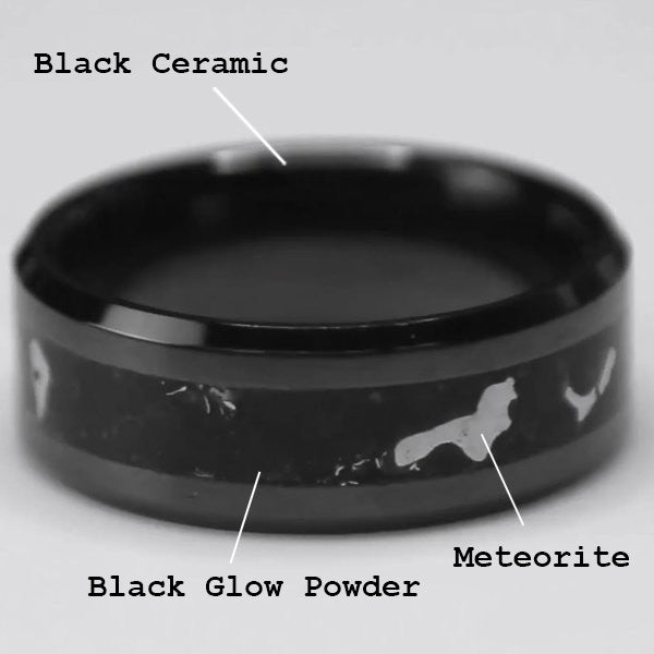 Custom Ceramic Glowstone Ring - Patrick Adair Designs