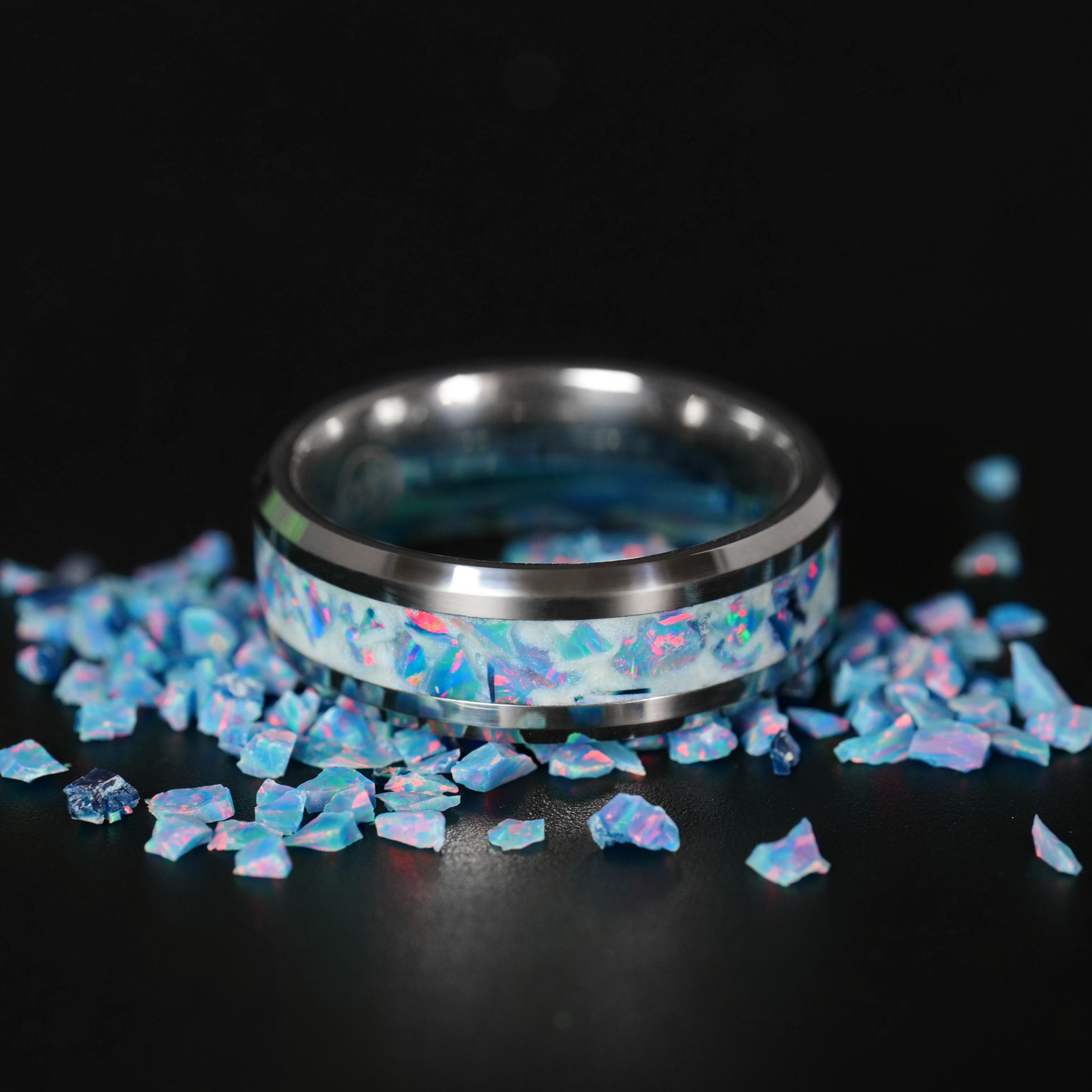 Blue Fire Opal Glowstone Ring - Patrick Adair Designs