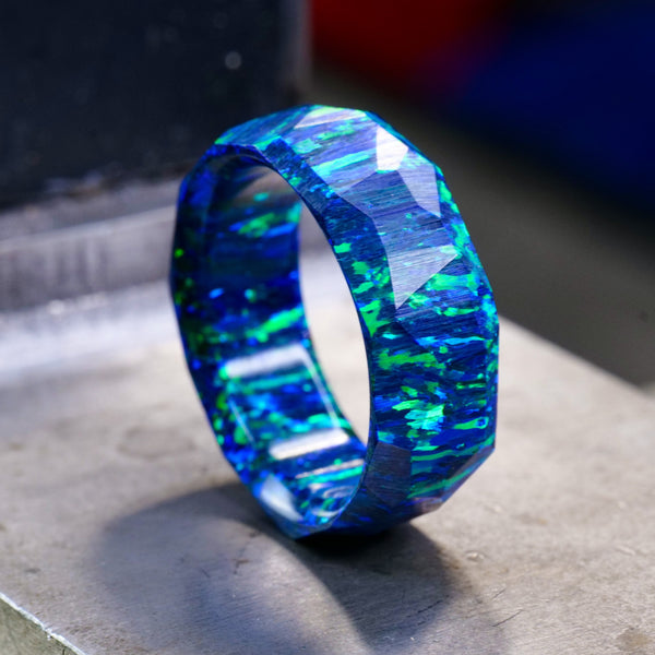 Black Emerald Opal Ring | Patrick Adair Designs