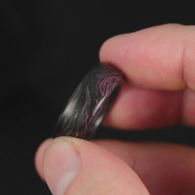 Lavender Burl Carbon Fiber Ring