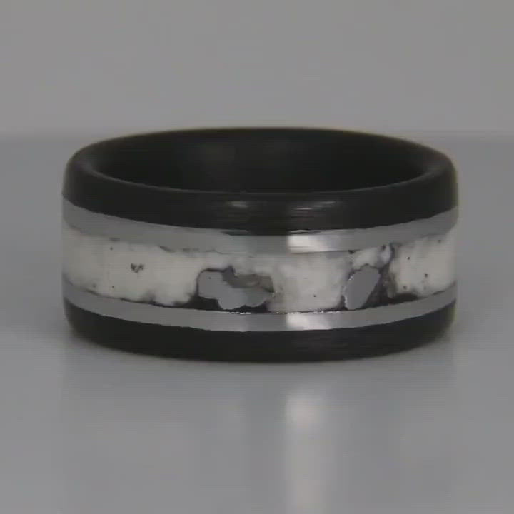Carbon fiber wedding ring.