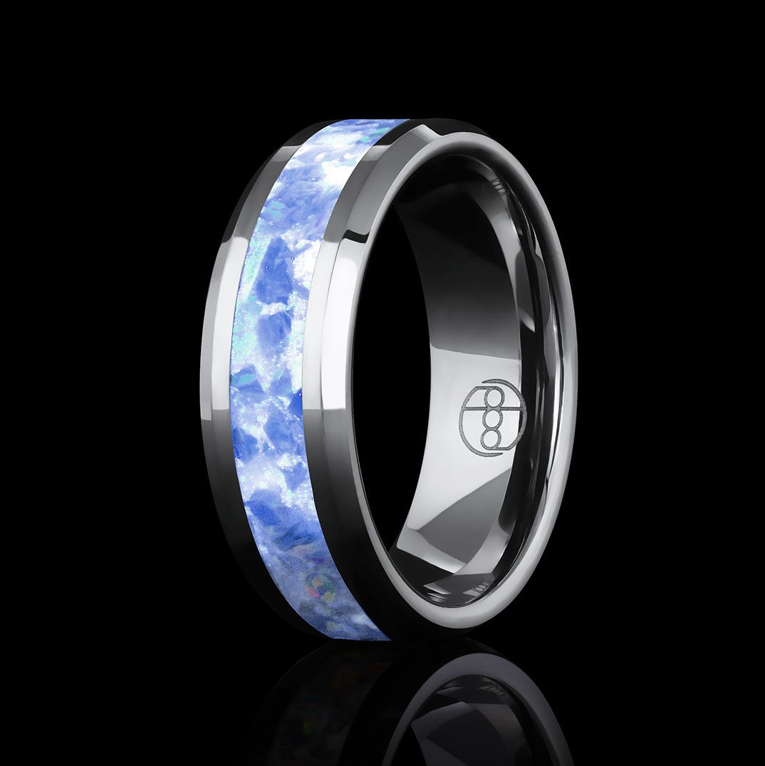 Glow Stone Rings Comet Gray Opal Glowstone Ring | Patrick Adair Designs