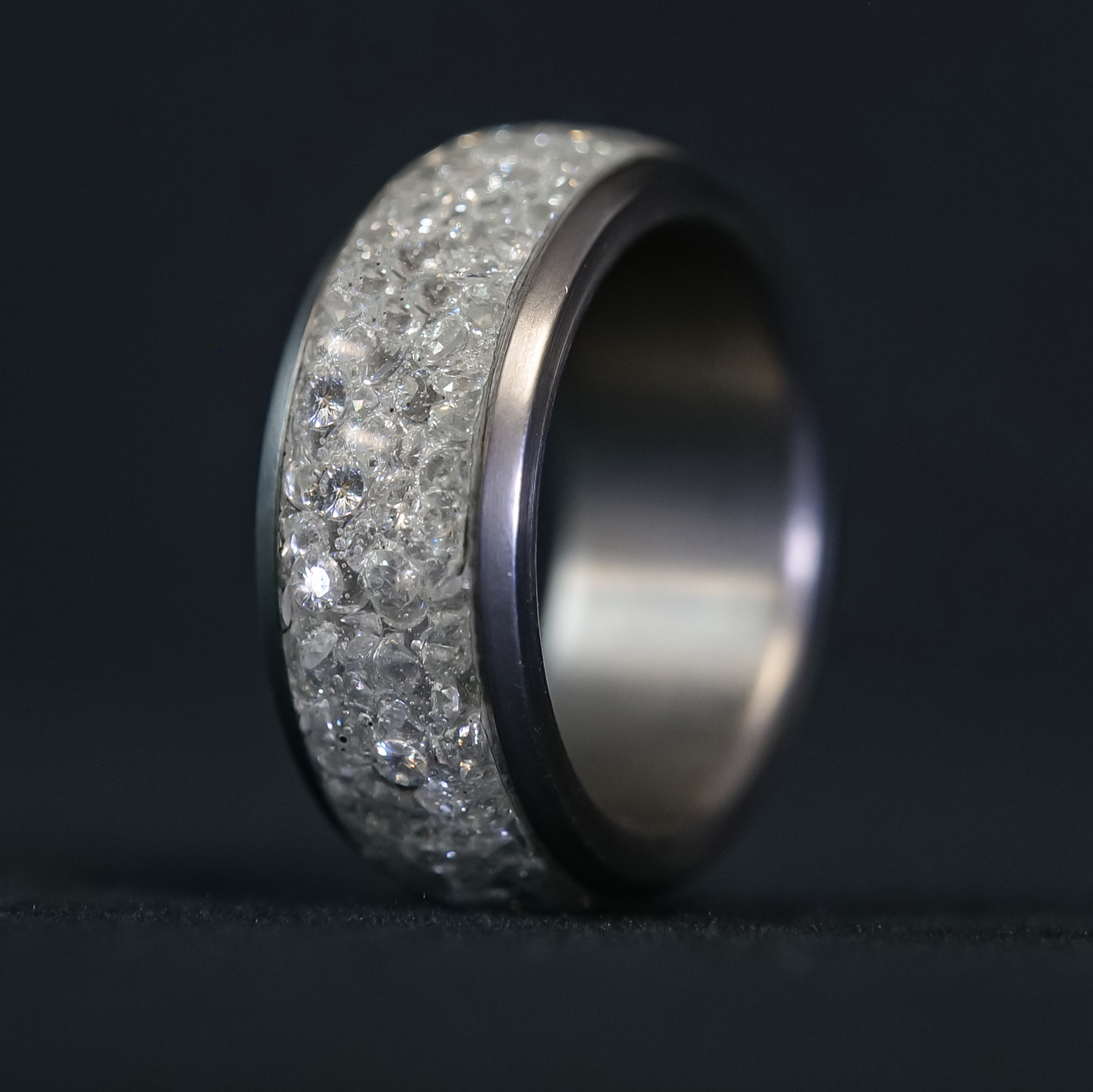 Solid Diamond Halo Ring - Patrick Adair Designs
