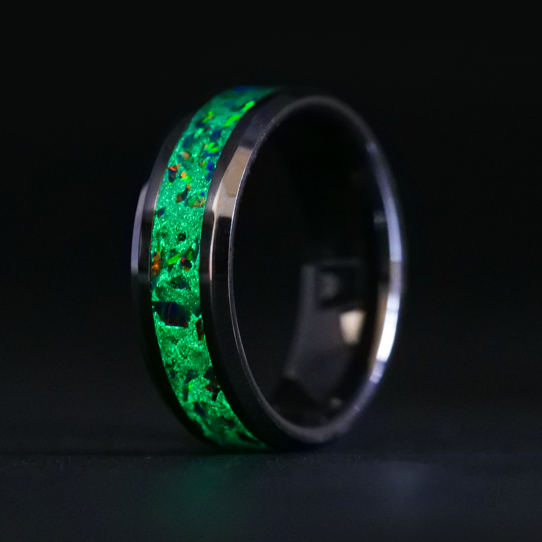 Glow Stone Rings Dragon Scale Opal Glowstone Ring | Custom Opal Glow Ring– Patrick Adair ...