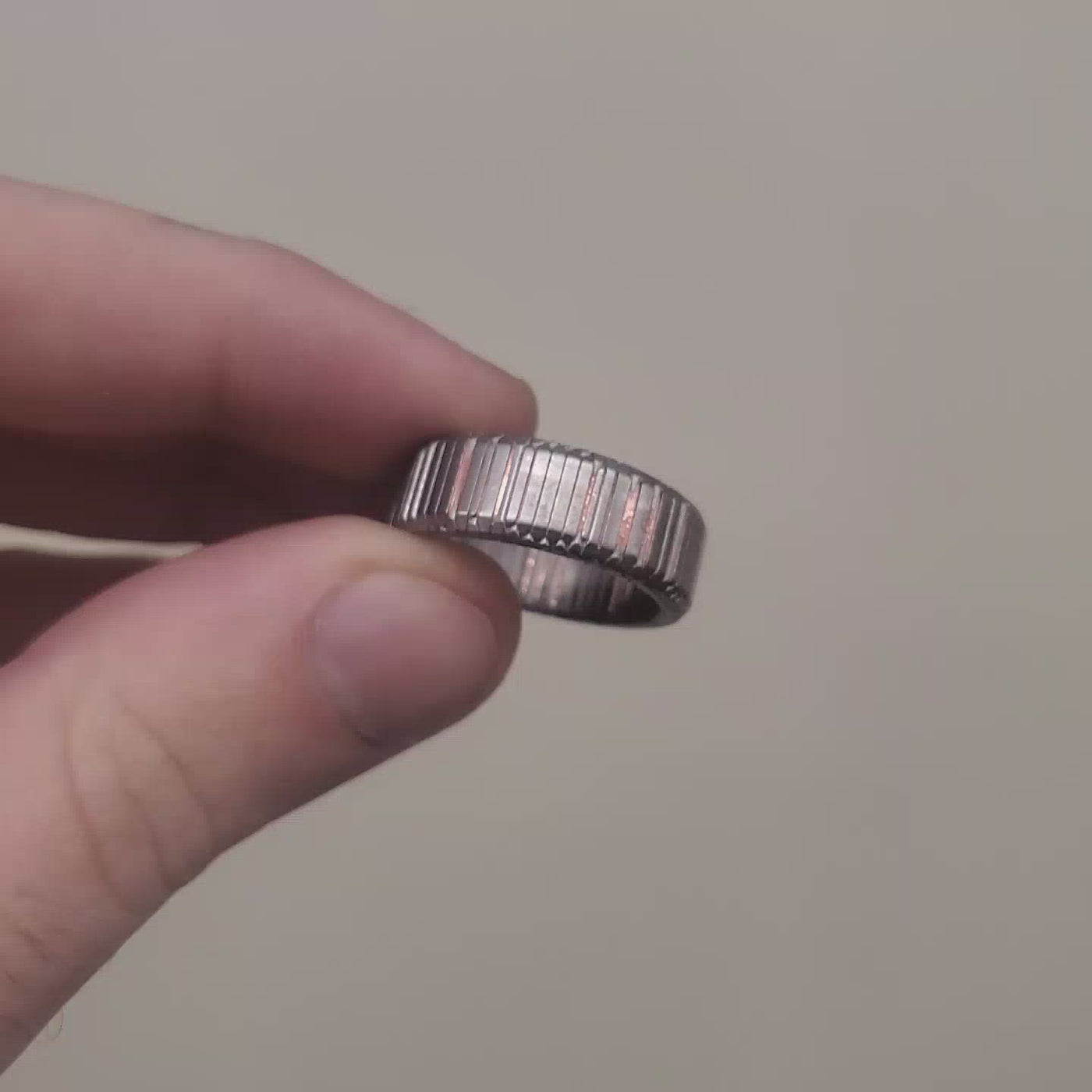 Superconductor men's wedding ring.