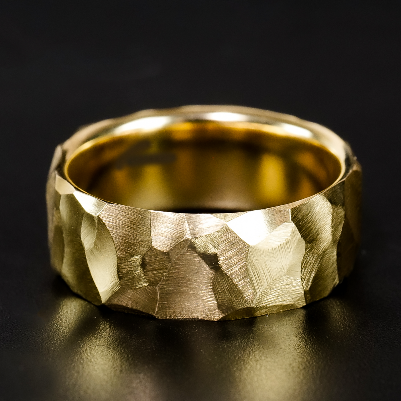 Mens wedding 2025 bands obsidian