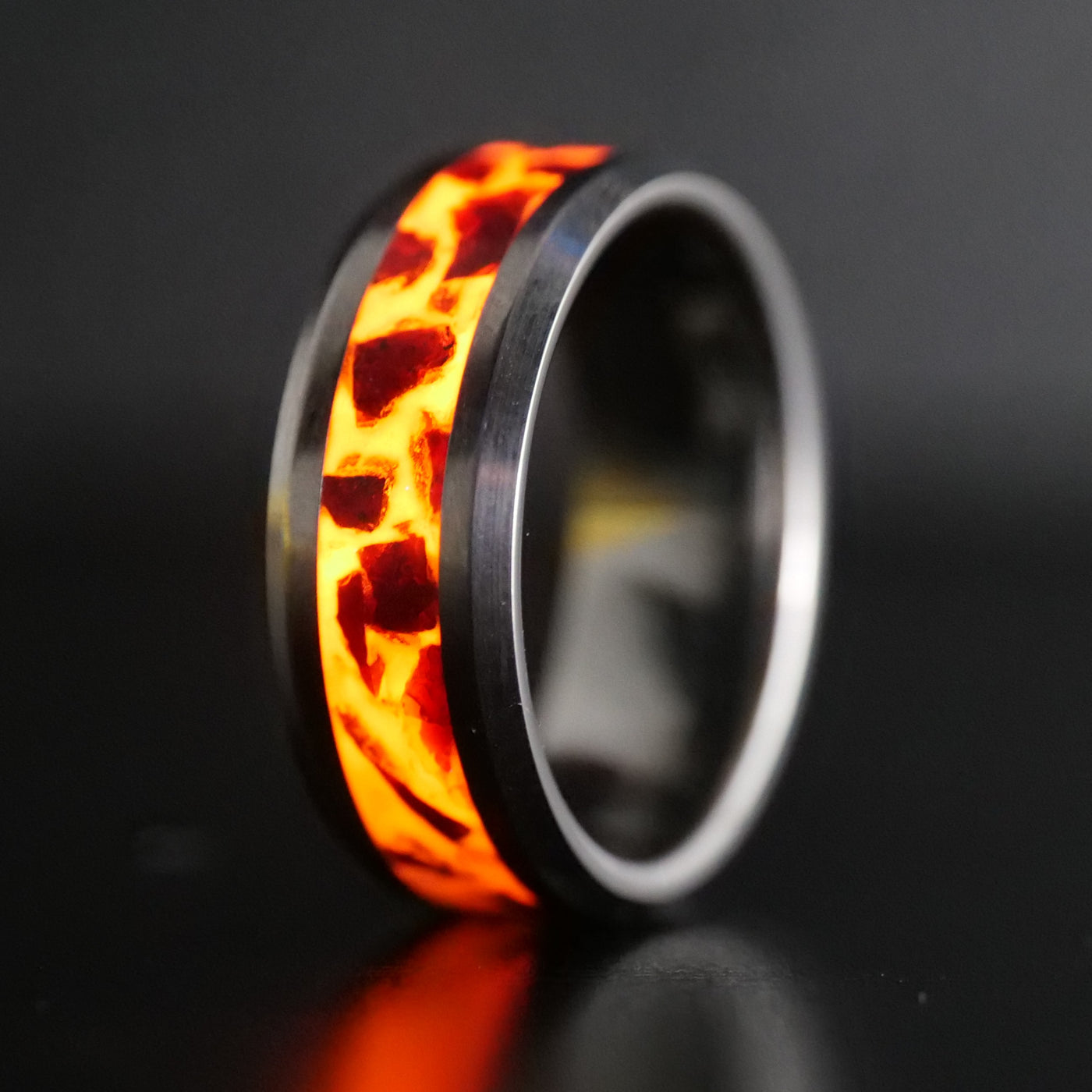 January Birthstone Ring | Garnet Glowstone Ring - Patrick Adair Designs