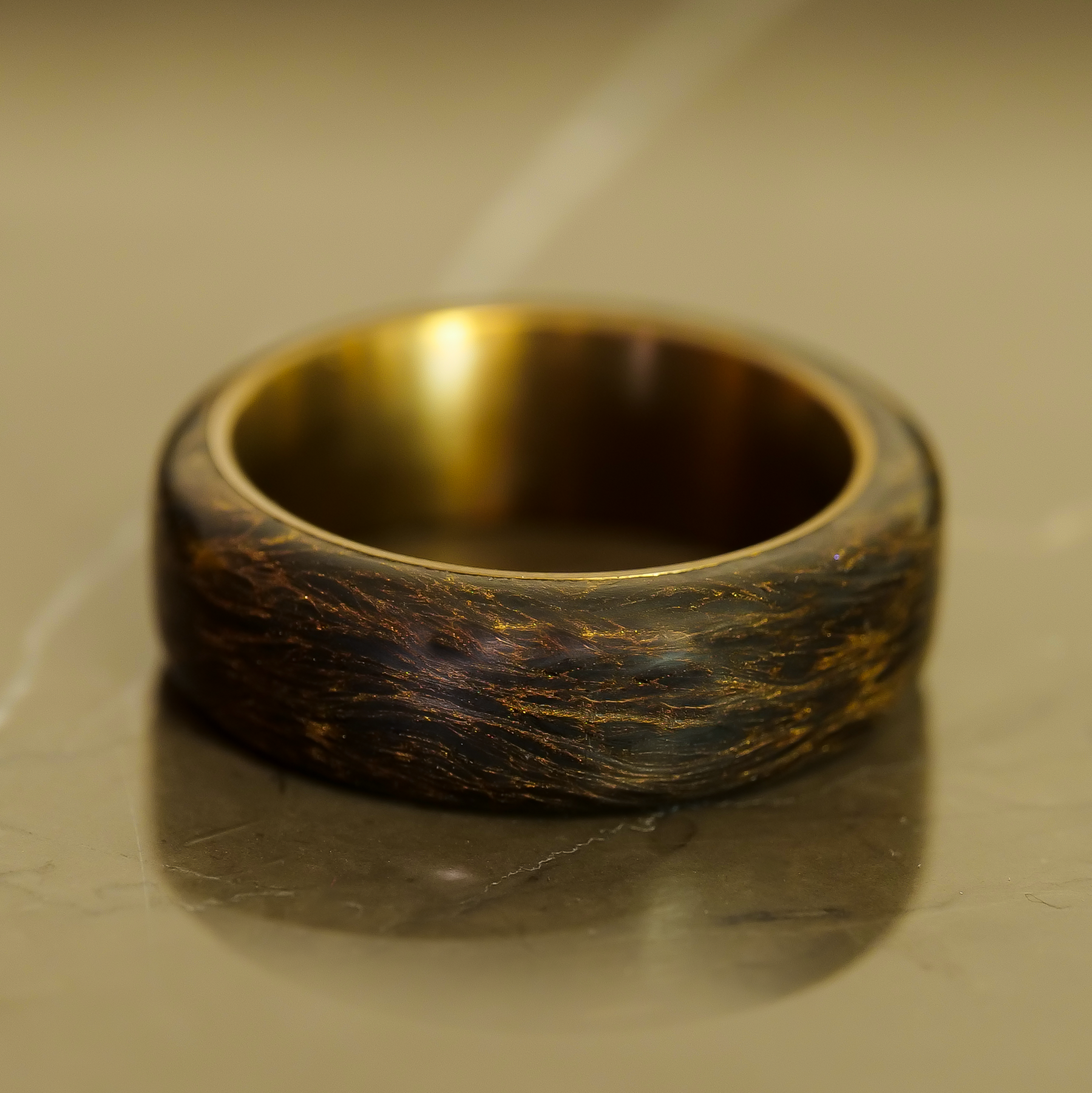 Bronze hot sale wedding band